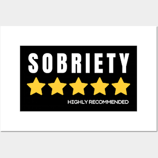 Sobriety, Higly Recommended with 5 Stars Posters and Art